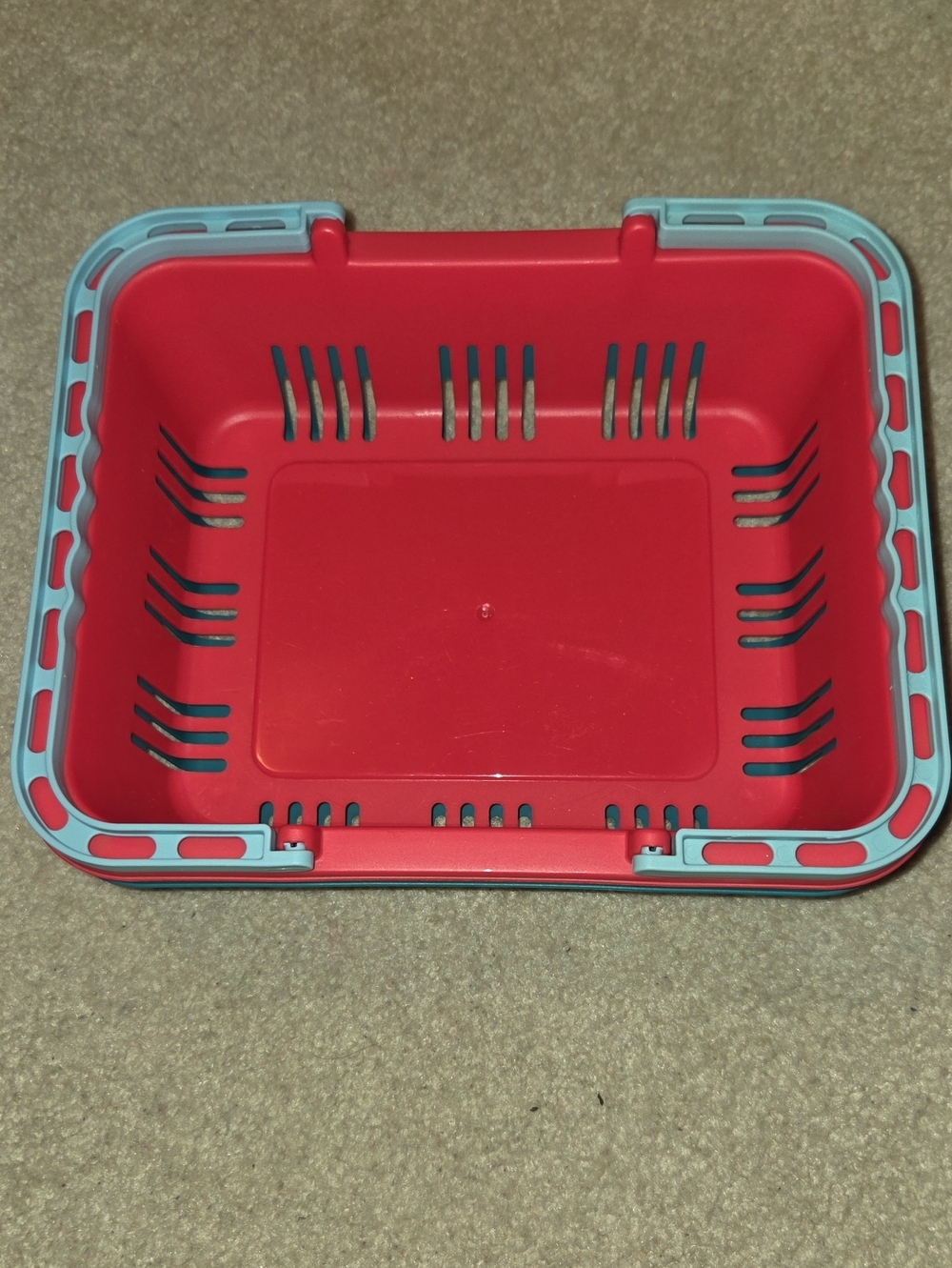 Set Of 2 Plastic Toy Baskets